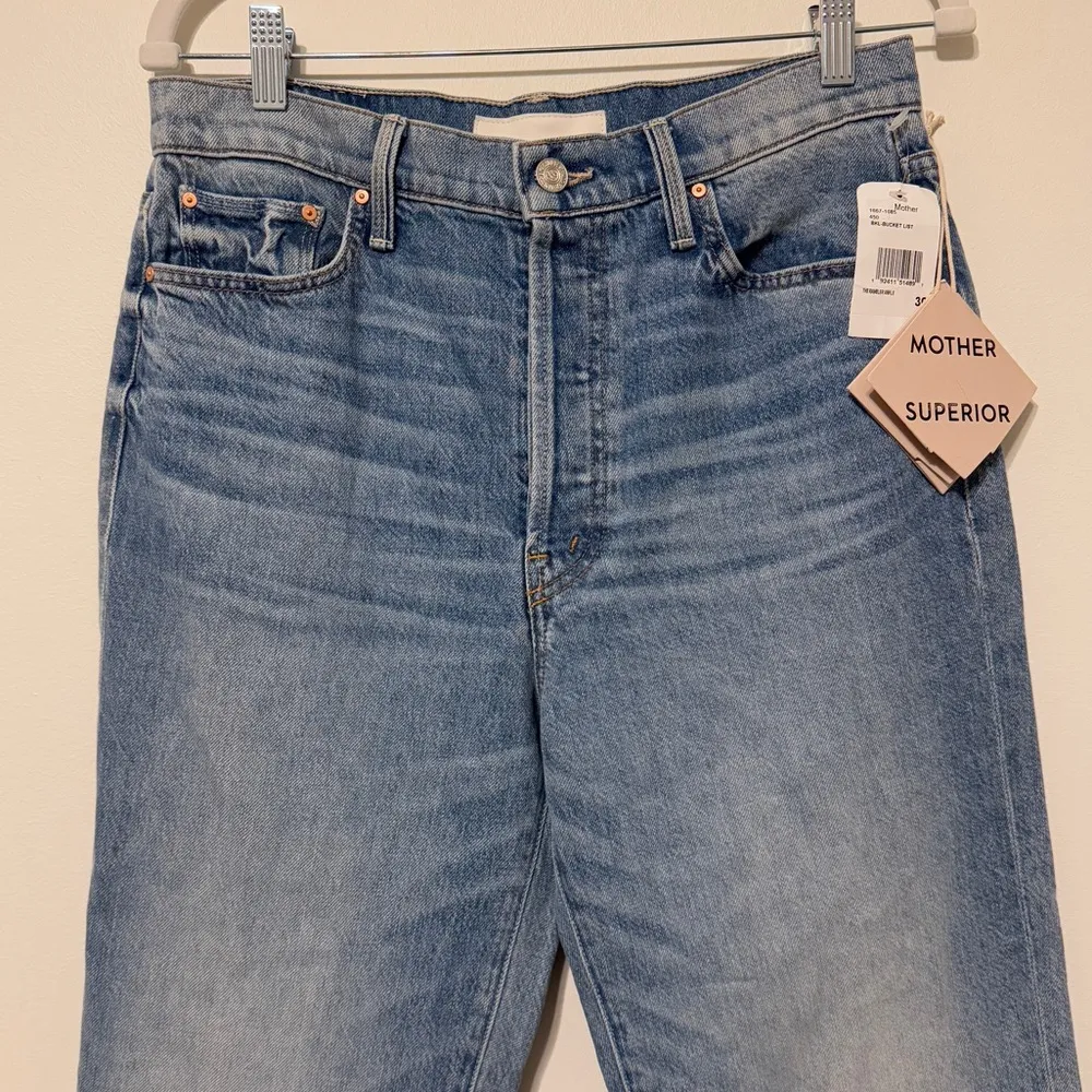 NWT MOTHER SUPERIOR The Rambler Ankle Jeans Bucket List Size 30 Wide Leg NEW - Image 4