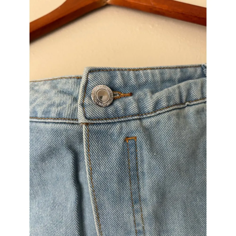 PrettyLittleThing Denim Strapless Mini Dress US Size 8 - Image 9