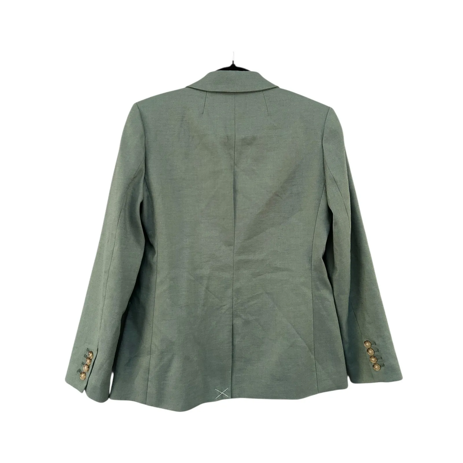 NWT J. Crew Helena Blazer Size 2 Sage Green Single Button Linen‎ Career - Image 2