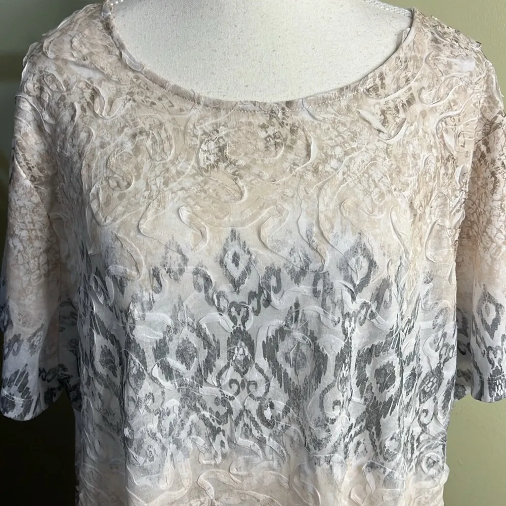 Alfred Dunner Acadia Women's Patterned Top short sleeve shirt - Image 10