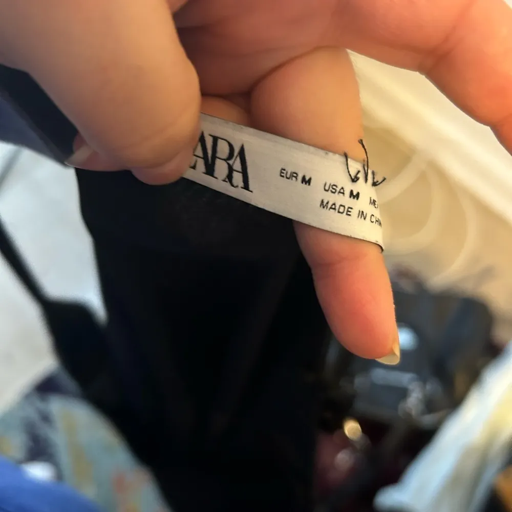 ZARA EMBROIDERED BLACK SATIN TANK - Image 5