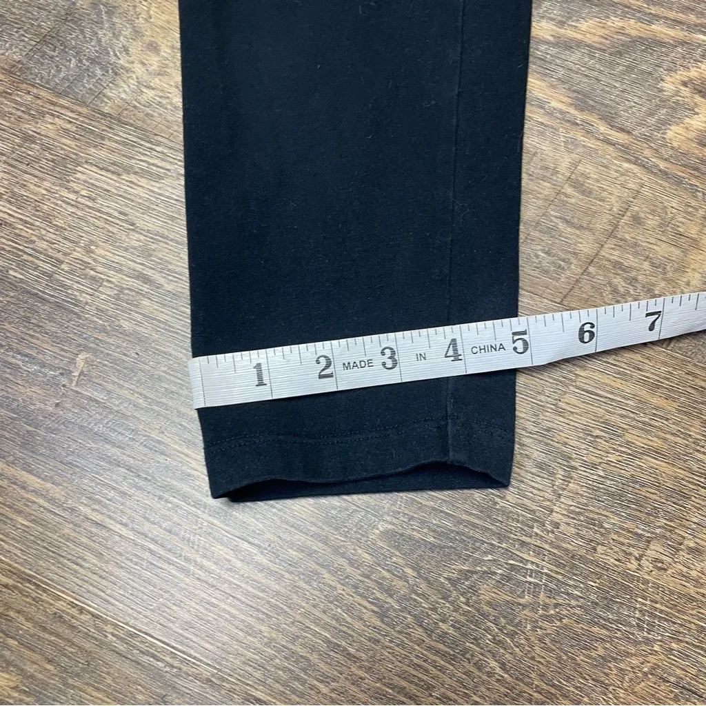 Victoria's Secret Yoga Capri Leggings Size Small Fold Over Black Pink Teal Y2K - Image 5