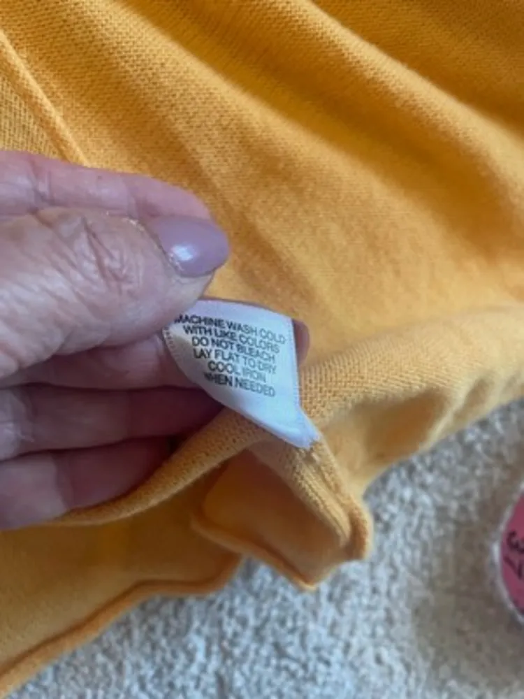 Fresh‎ Produce Size XS Yellow Long Line Cardigan Pockets Collar Comfort Spring - Image 11