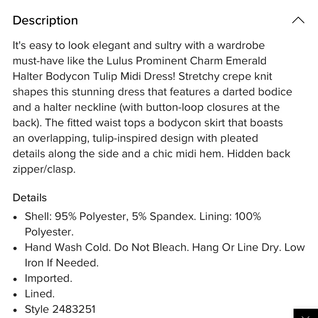 NWT Lulus Emerald Halter Bodycon Tulip Midi Dress medium Blue - Image 5