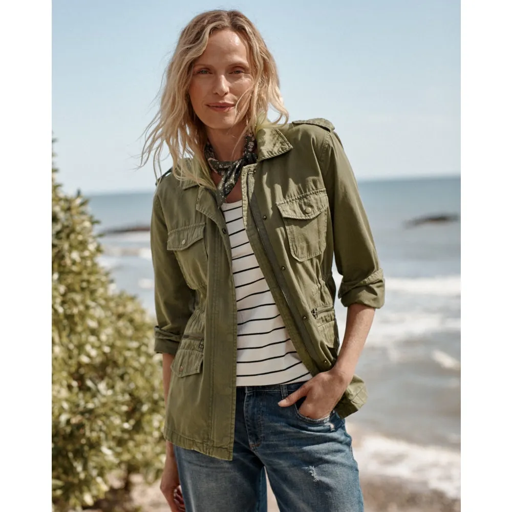 Y2K Velvet by Graham & Spencer Khaki Green "Ruby" Utility Field Jacket Women 4P - Image 12