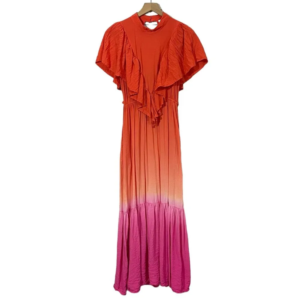 Young Fabulous & Broke Cruz Maxi Dress - Sunset Ombré - Medium - Image 8