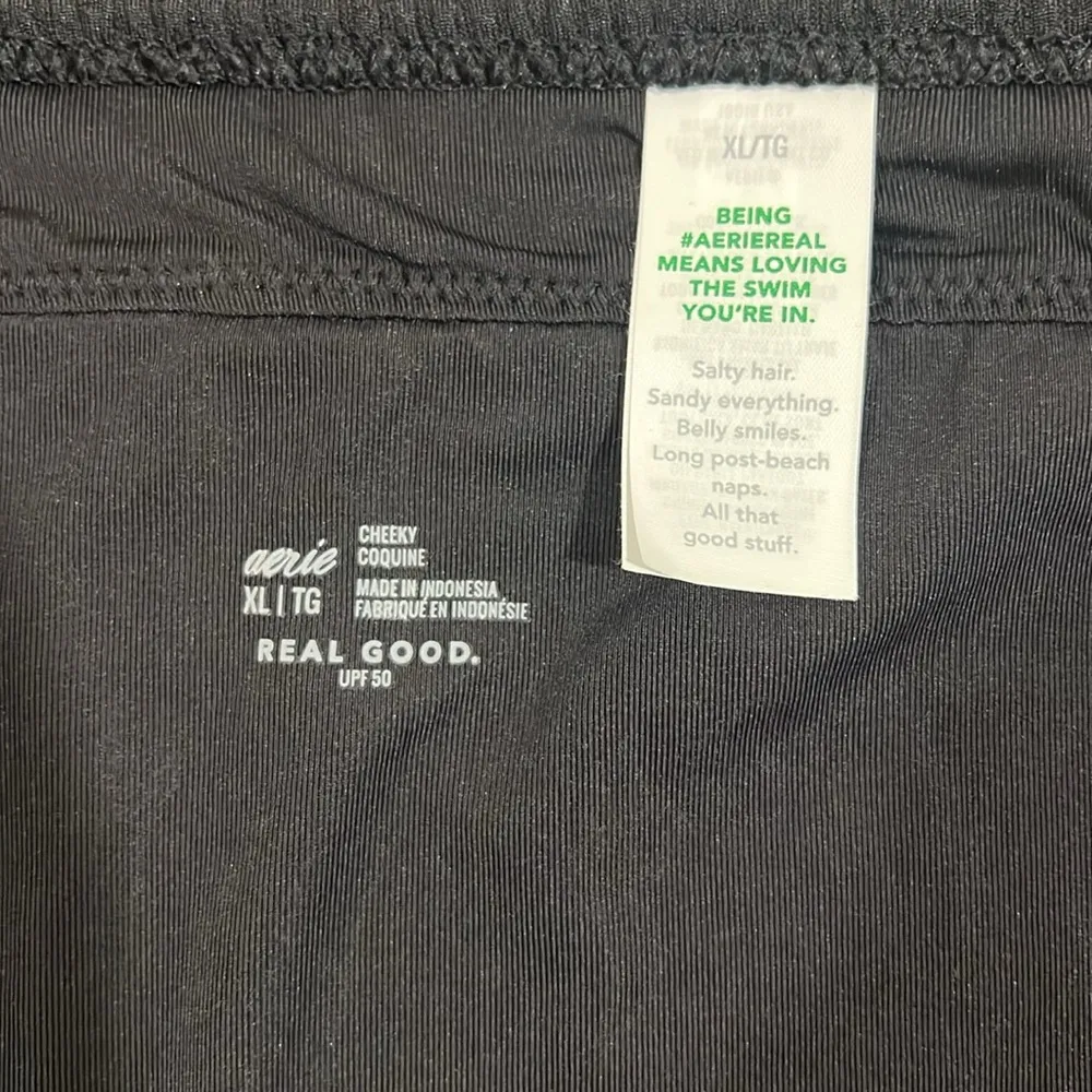 BLACK AERIE CHEEKY SWIM BOTTOMS - Image 4