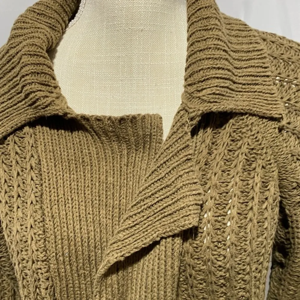 Boden olive green open front cardigan small - Image 4