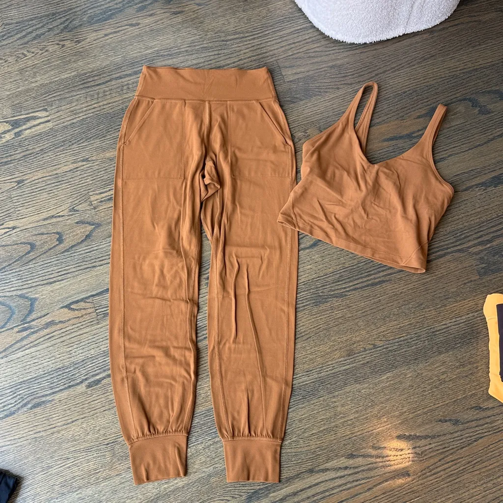 Lululemon Align Jogger & Tank Set 
Copper Brown Like New!!! - Image 9