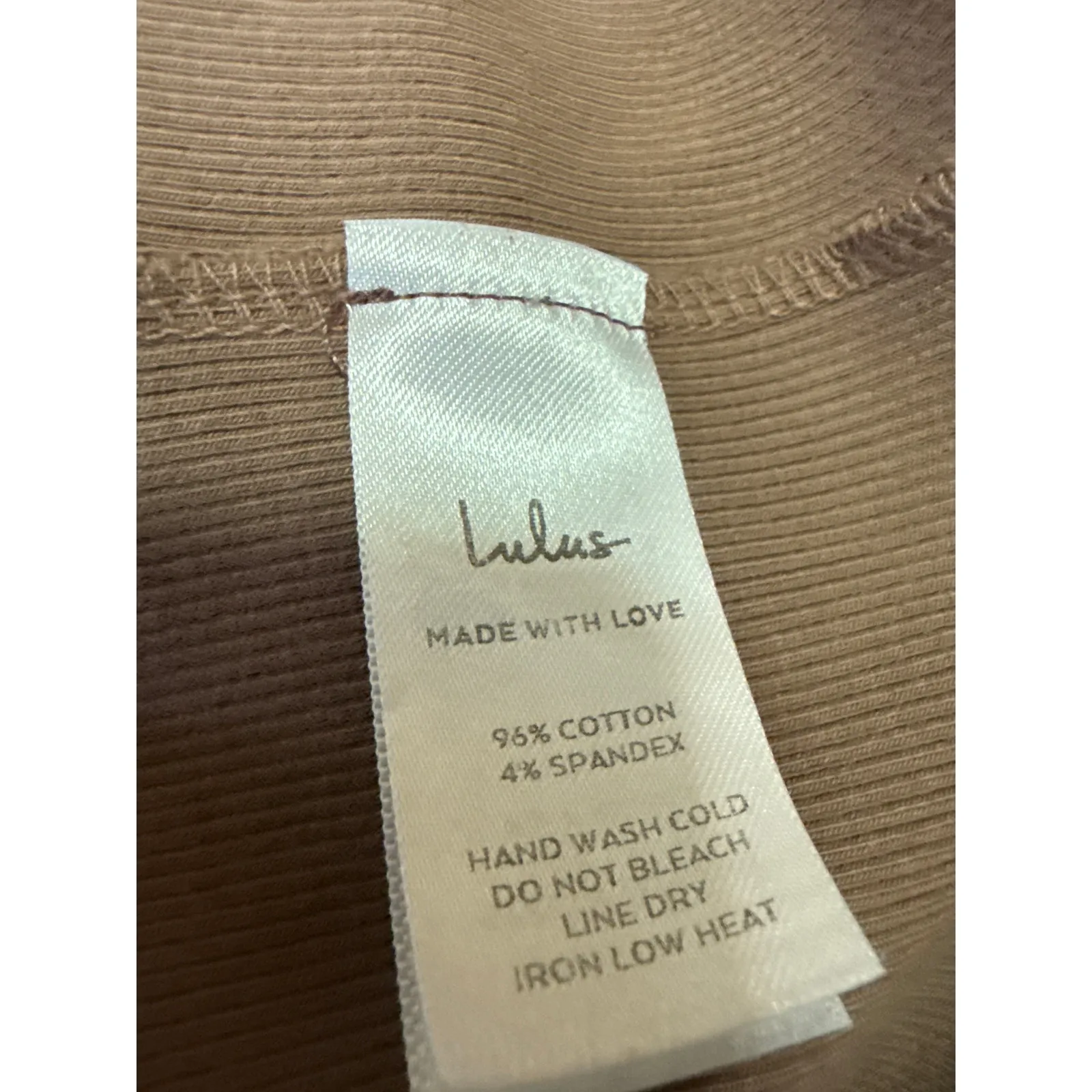 Lulus Brown Knit Sleeveless Round Neck Cami Camisole Tank Midi Dress Size L - Image 5