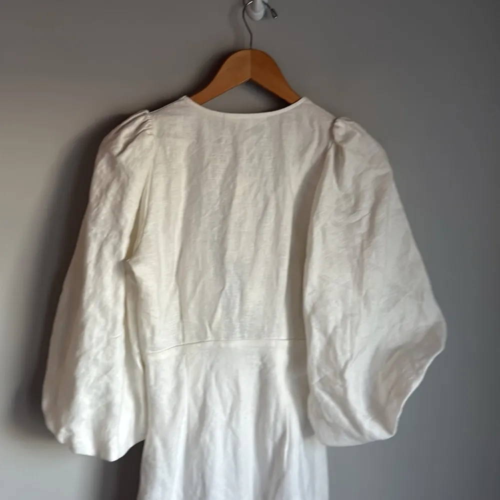 NEW SHONA JOY Savannah Linen Tie Front Dress 6 - Image 9