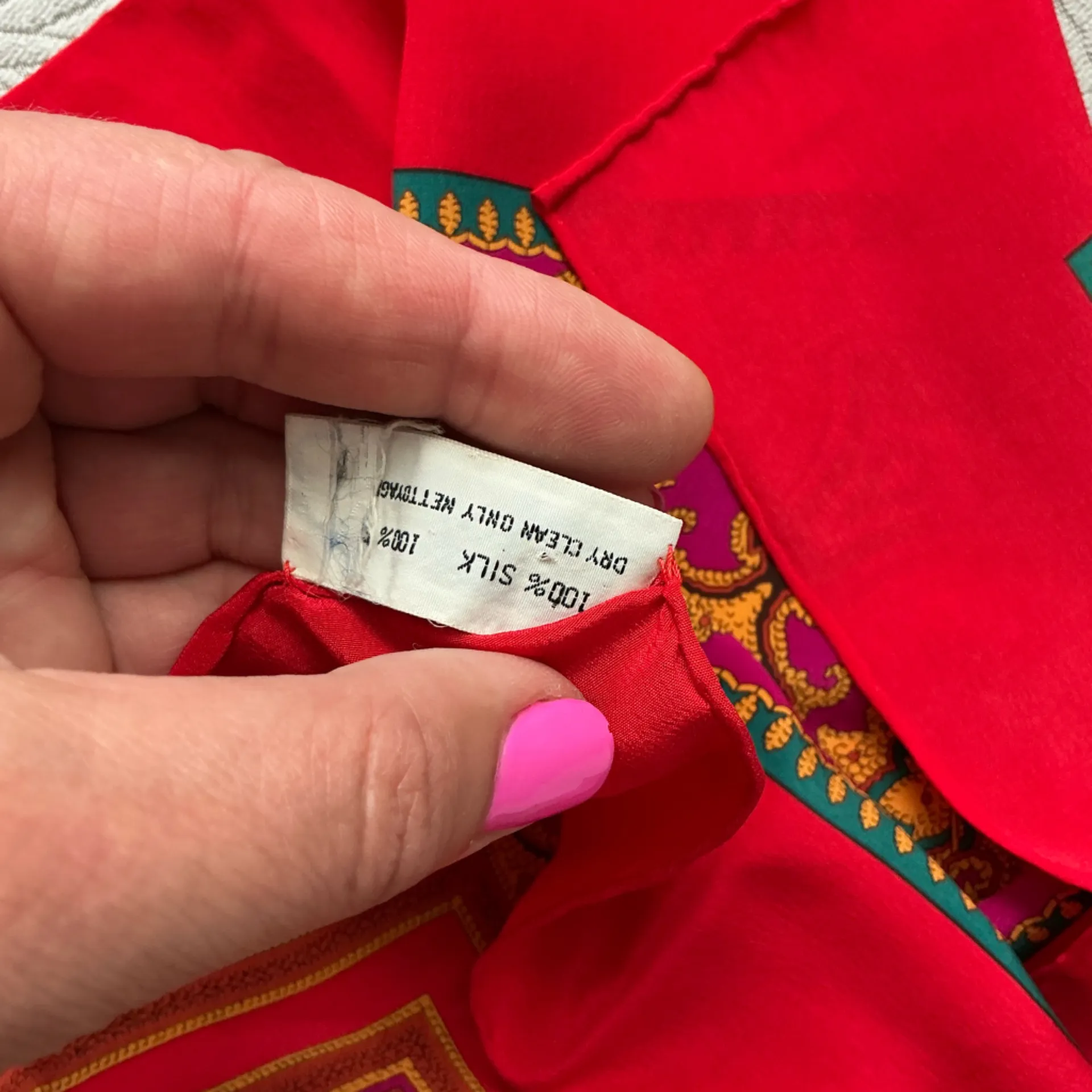 Yves Saint Laurent silk scarf 🌹🌹 - Image 12