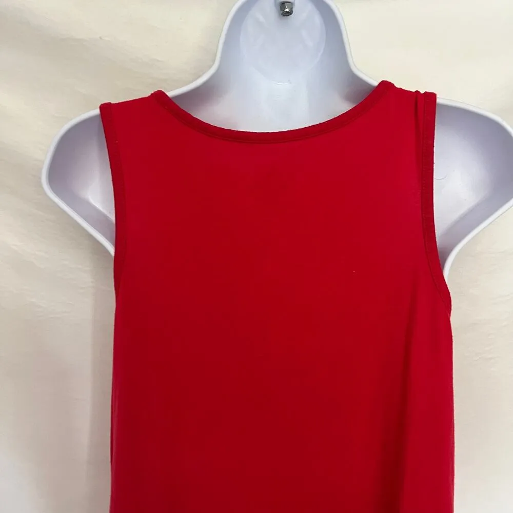 Disney Parks Minnie Mouse Womens Tank Top Sz S Polka Dots Bow Vacation Graphic - Image 8