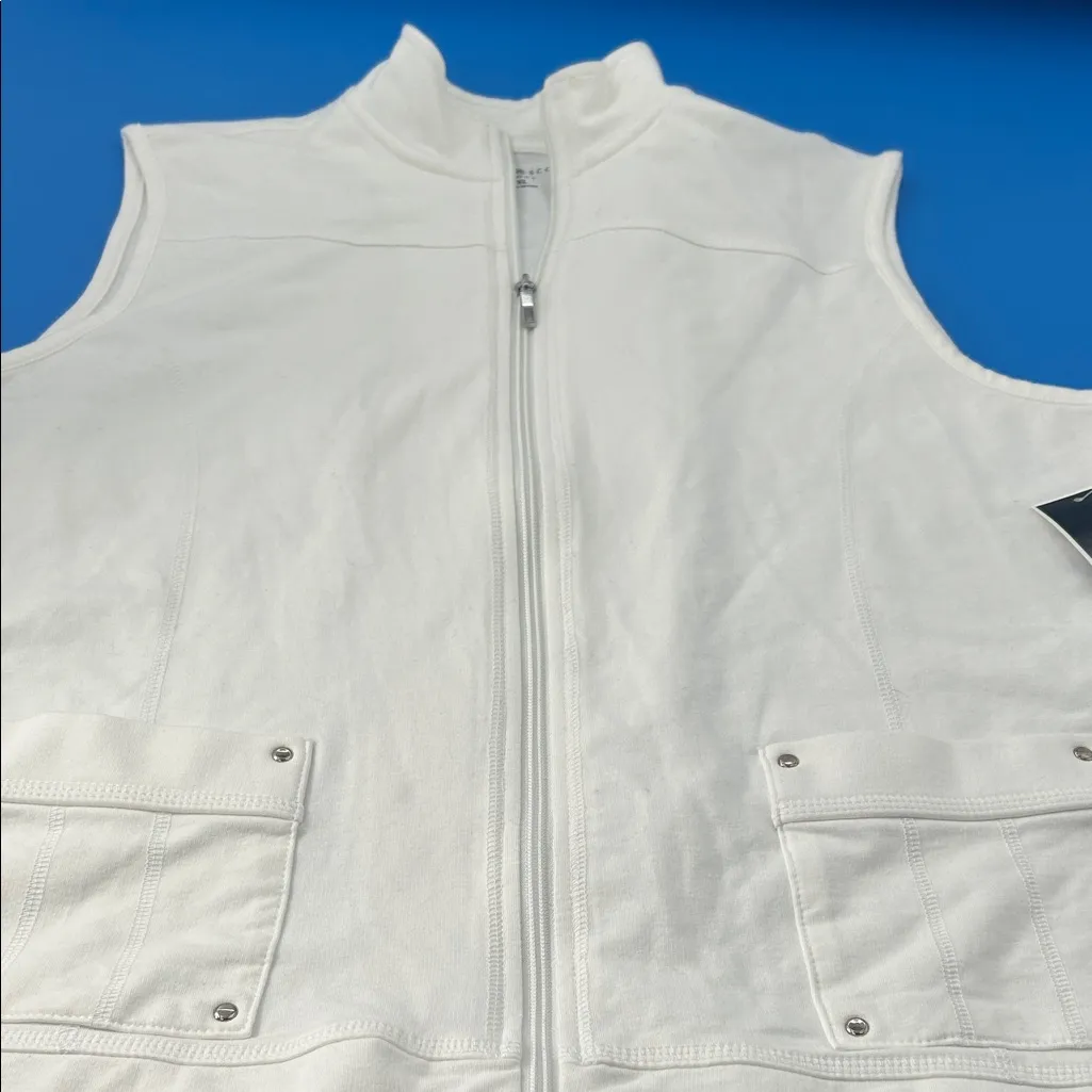 Karen Scott White Vest - Image 6