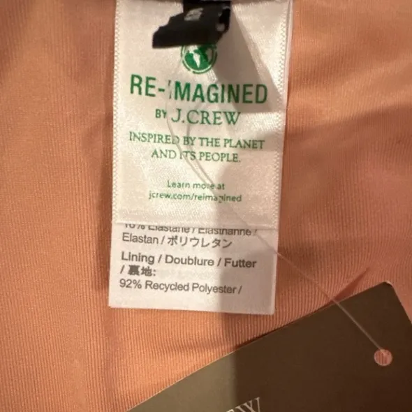 J. Crew One-Piece Swimsuit Plunging Neck in Dandelion Swirl‎ Sz 24 Plus NEW - Image 6