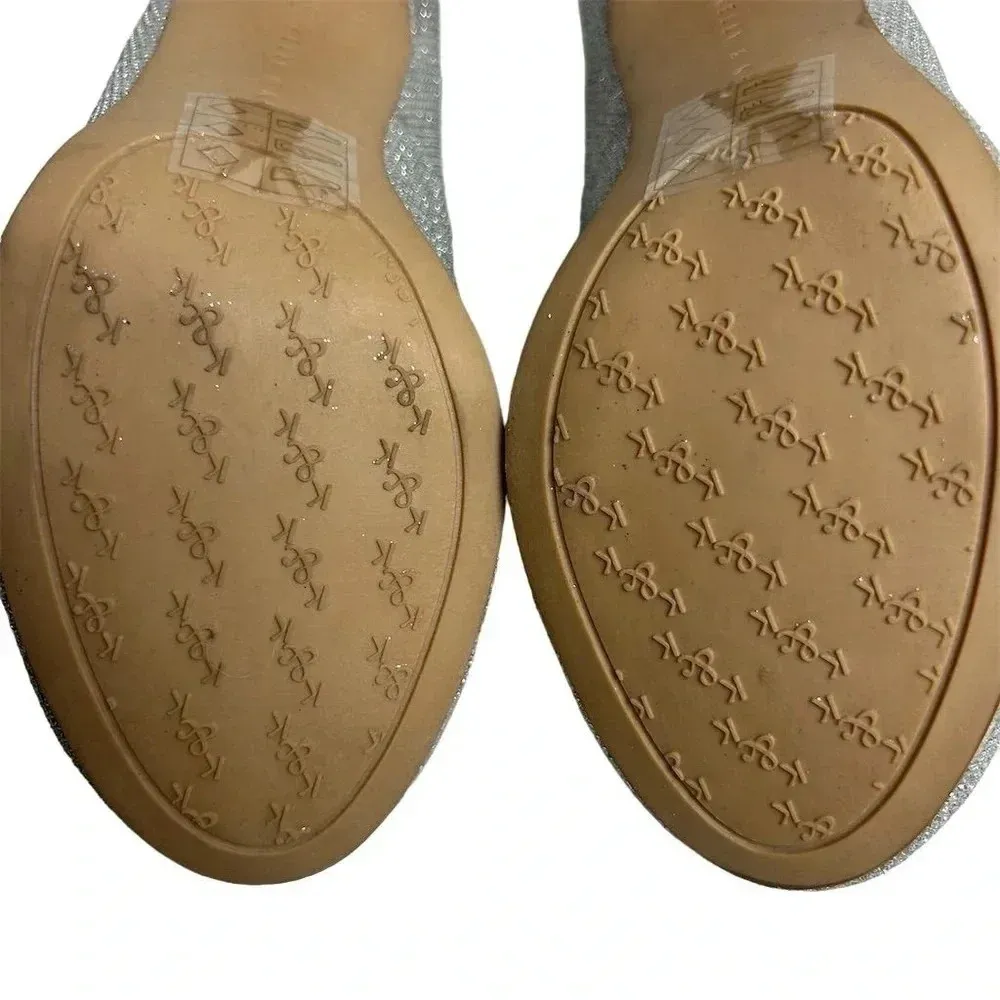 Kelly & Katie Women's Silver Glitter Pumps Size 7.5 Party Stiletto Heel - Image 8