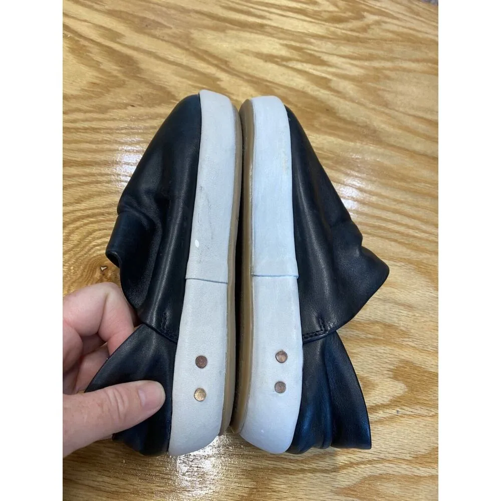 Beek Loafer Women's 7 Black Leather Slip On Flat Heel Casual Comfort Shoes S29 - Image 6