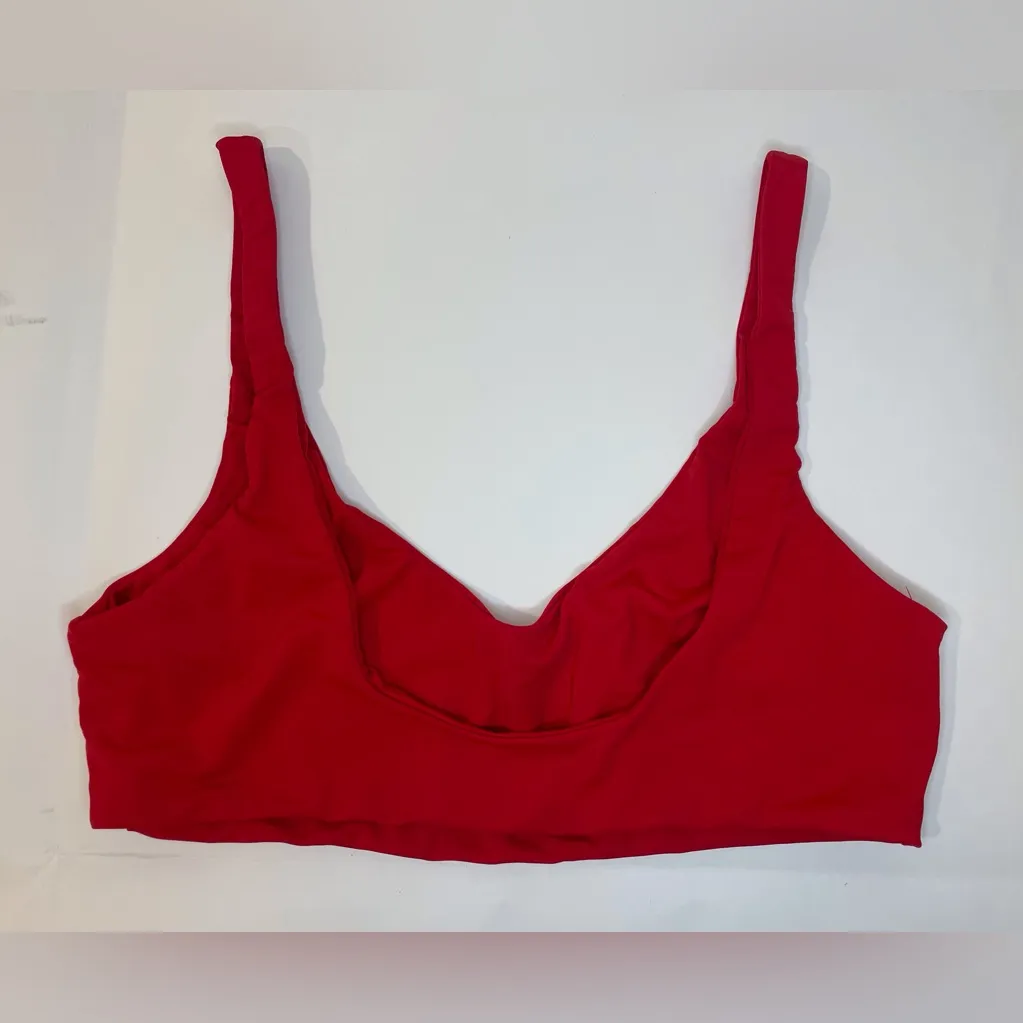 Mara Hoffman Women’s Lira Bikini Red Coat Top‎ Size M/L - Image 4
