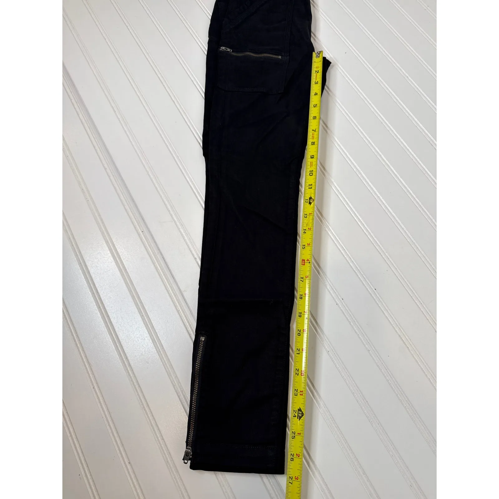 NWT Joie High Rise Park Skinny Jeans Black Stretch Cropped Womens Size 24 - Image 6