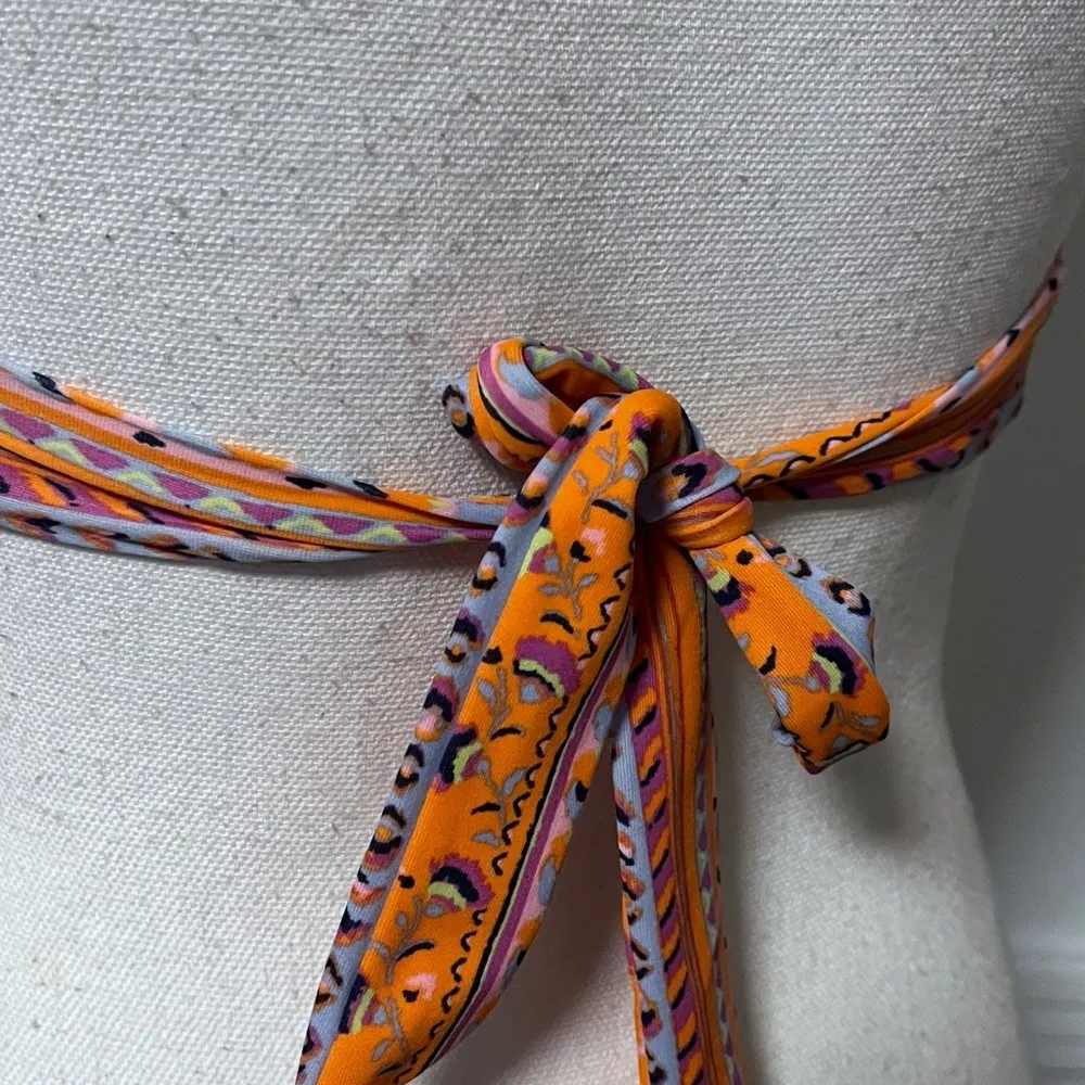 Aerie • Orange Twist Bandeau Halter Bikini Top - Image 3