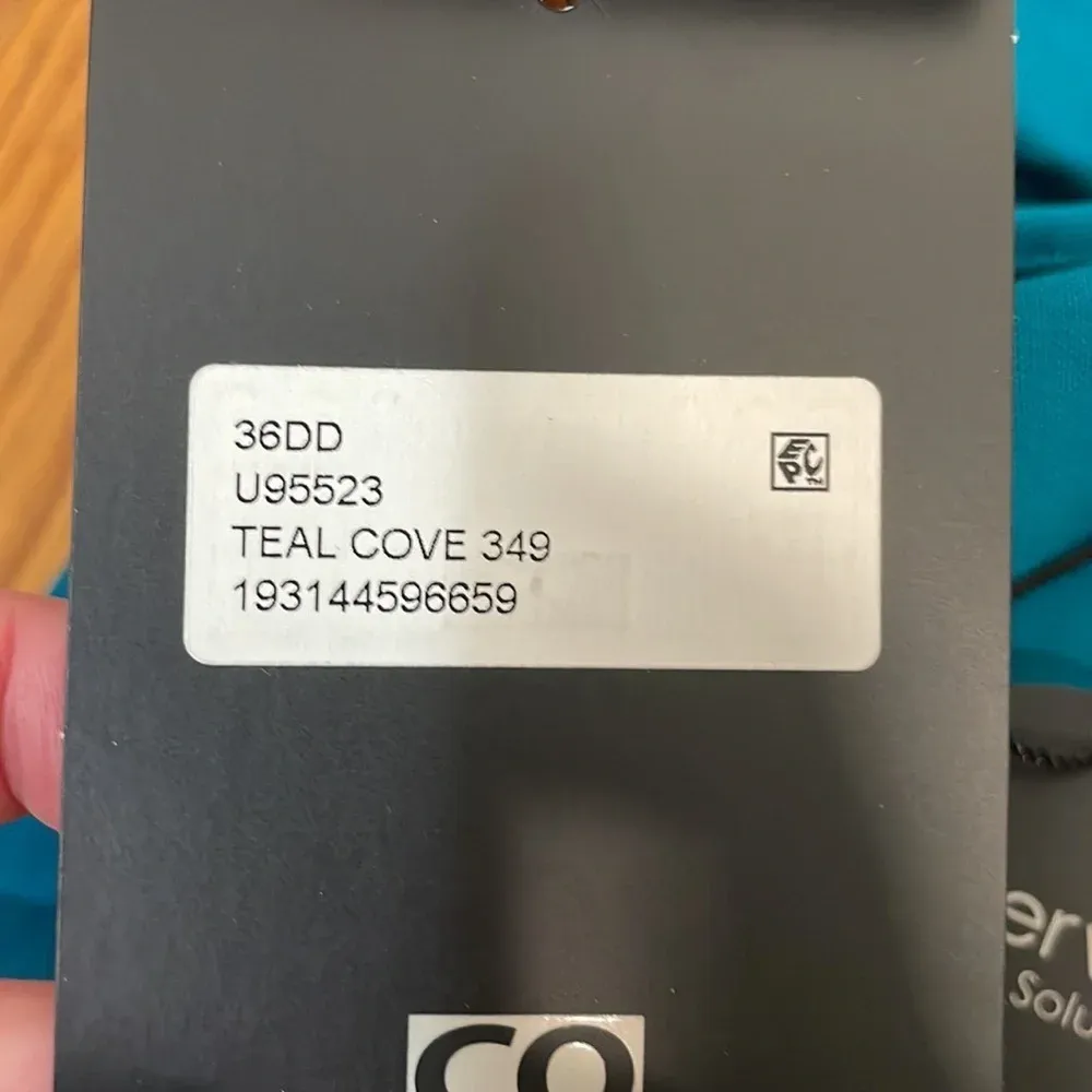 Coco Reef Classic‎ Solid Tiered Mesh Tankini Teal Cove Size 36DD NWT - Image 11