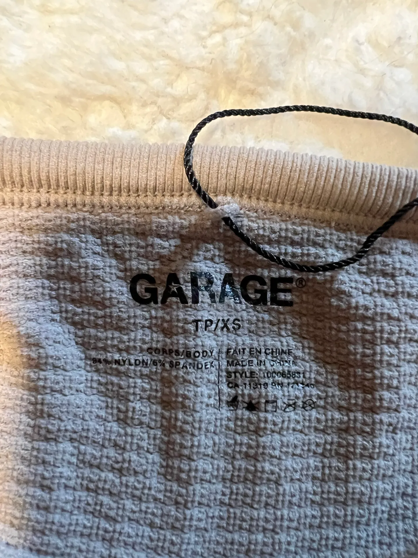 Garage Brown Crop Top - Image 3