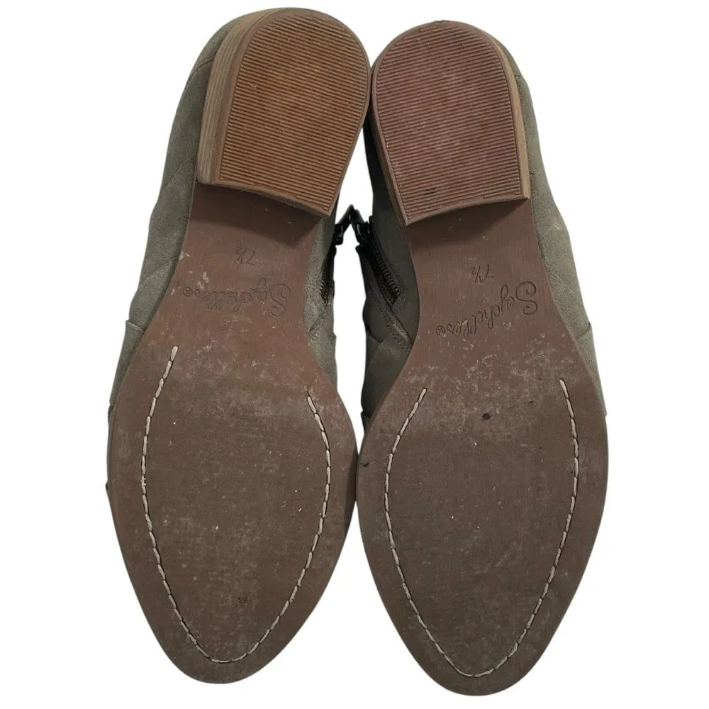 Seychelles Leather Woven Ankle Booties‎ Size 7.5 Boot Shoes - Image 6