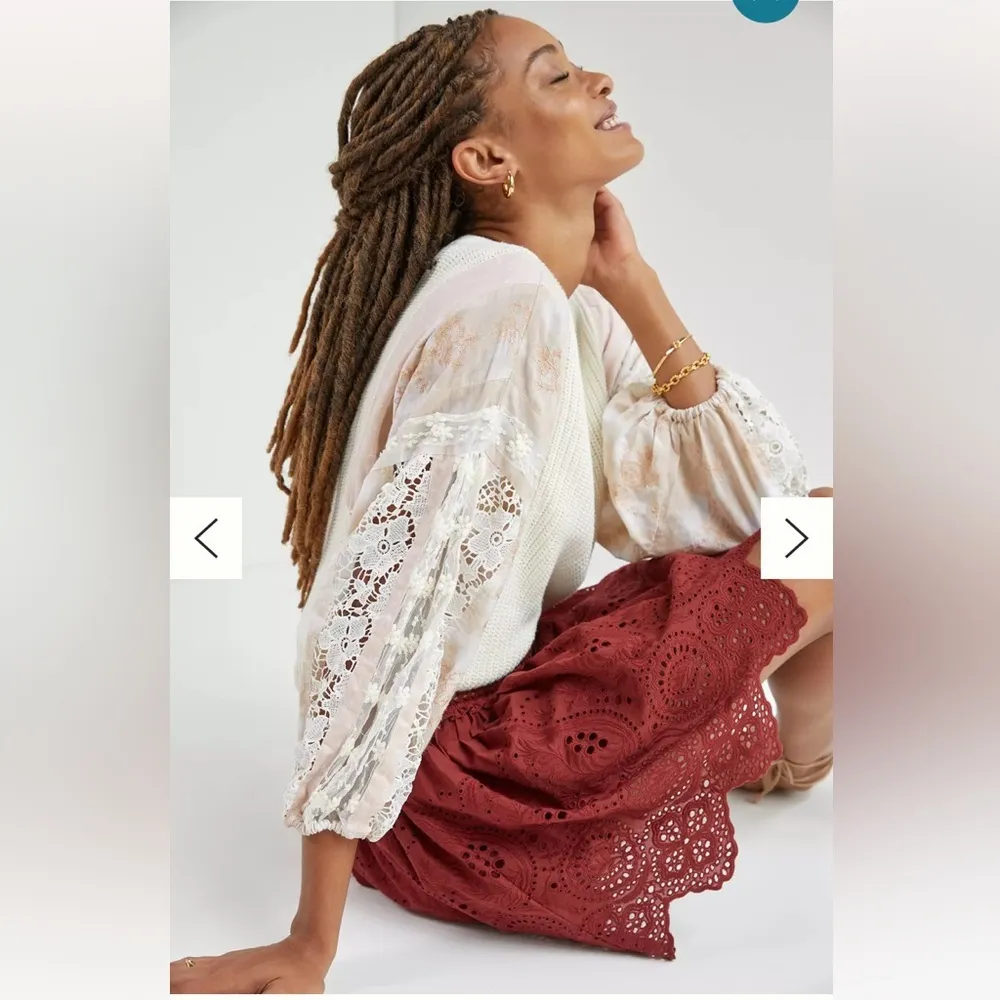 Anthropologie Pilcro Martine Peasant-Sleeve
Sweater XXSP - Image 4