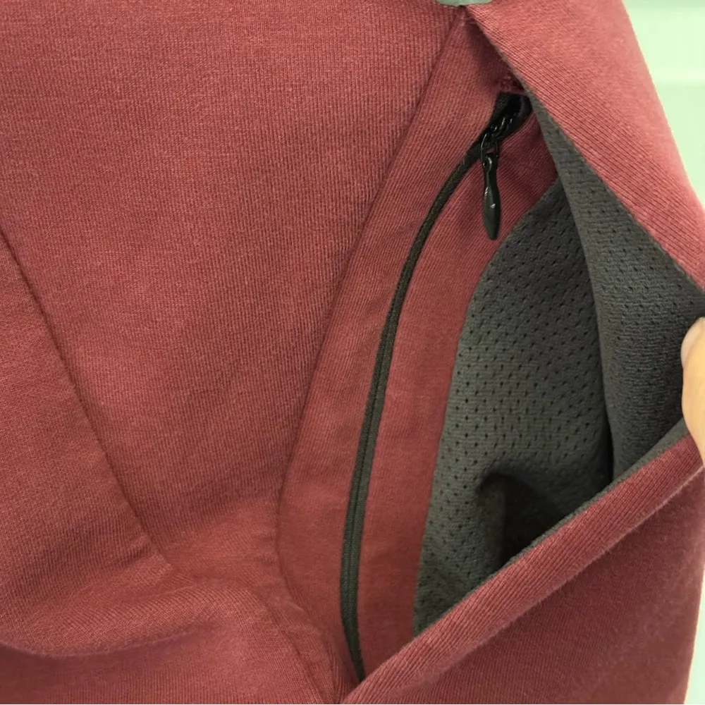 Old Navy Dynamic Fleece Pullover Hoodie. Size medium Maroon color contrast‎ - Image 3