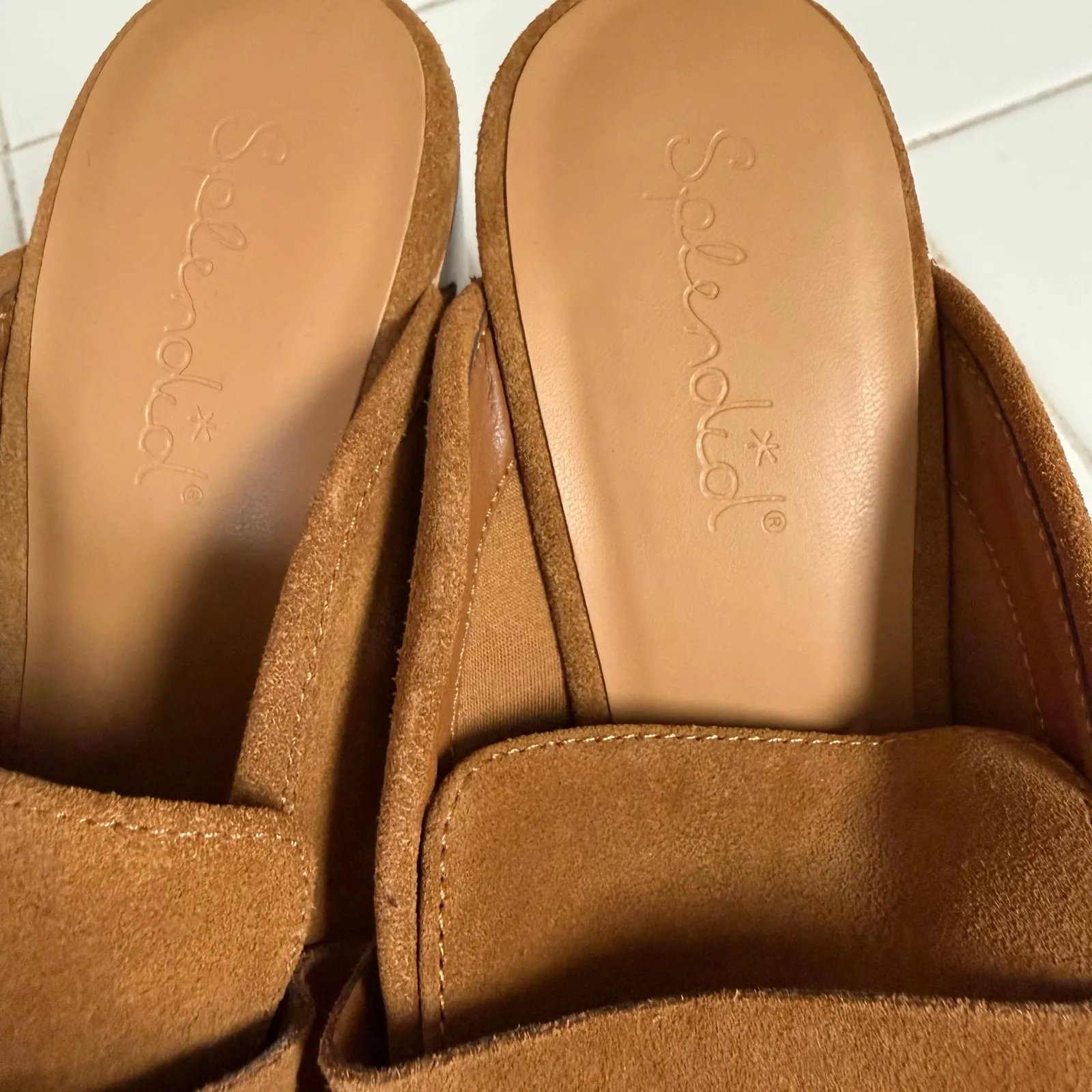 Splendid Vina Slip On Shoes Size 10 Women Suede Platform Clog - Image 3