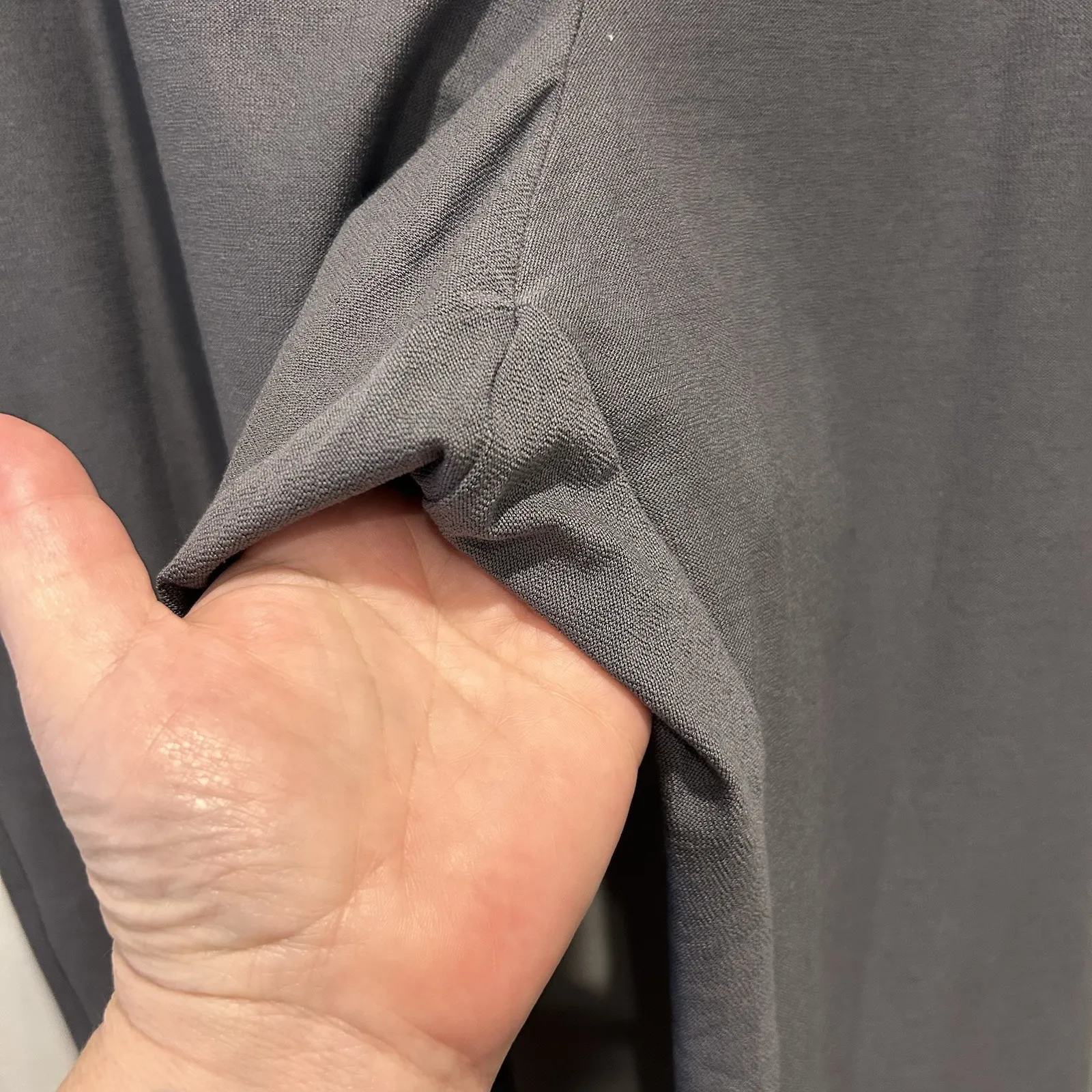 Eileen Fisher 3X Dark Gray Viscose Nylon Spandex Ankle Pants Elastic Waist Comfy - Image 6