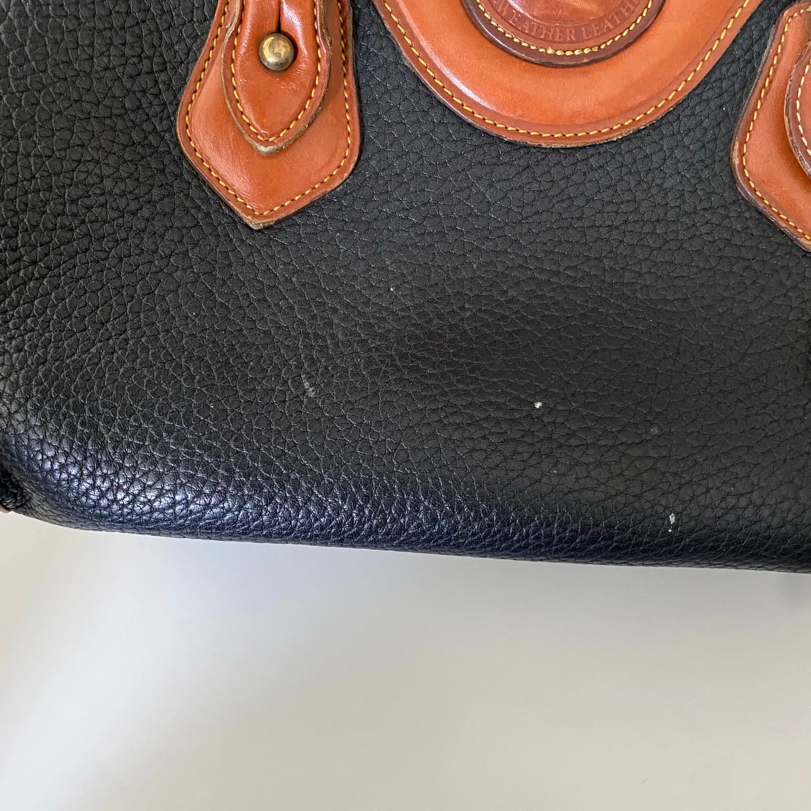 Dooney & Bourke Top Handle Black Leather Bag - Image 5