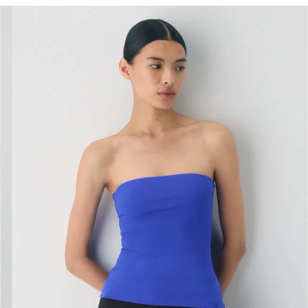 Aritzia Royal Blue Strapless Top - Image 3