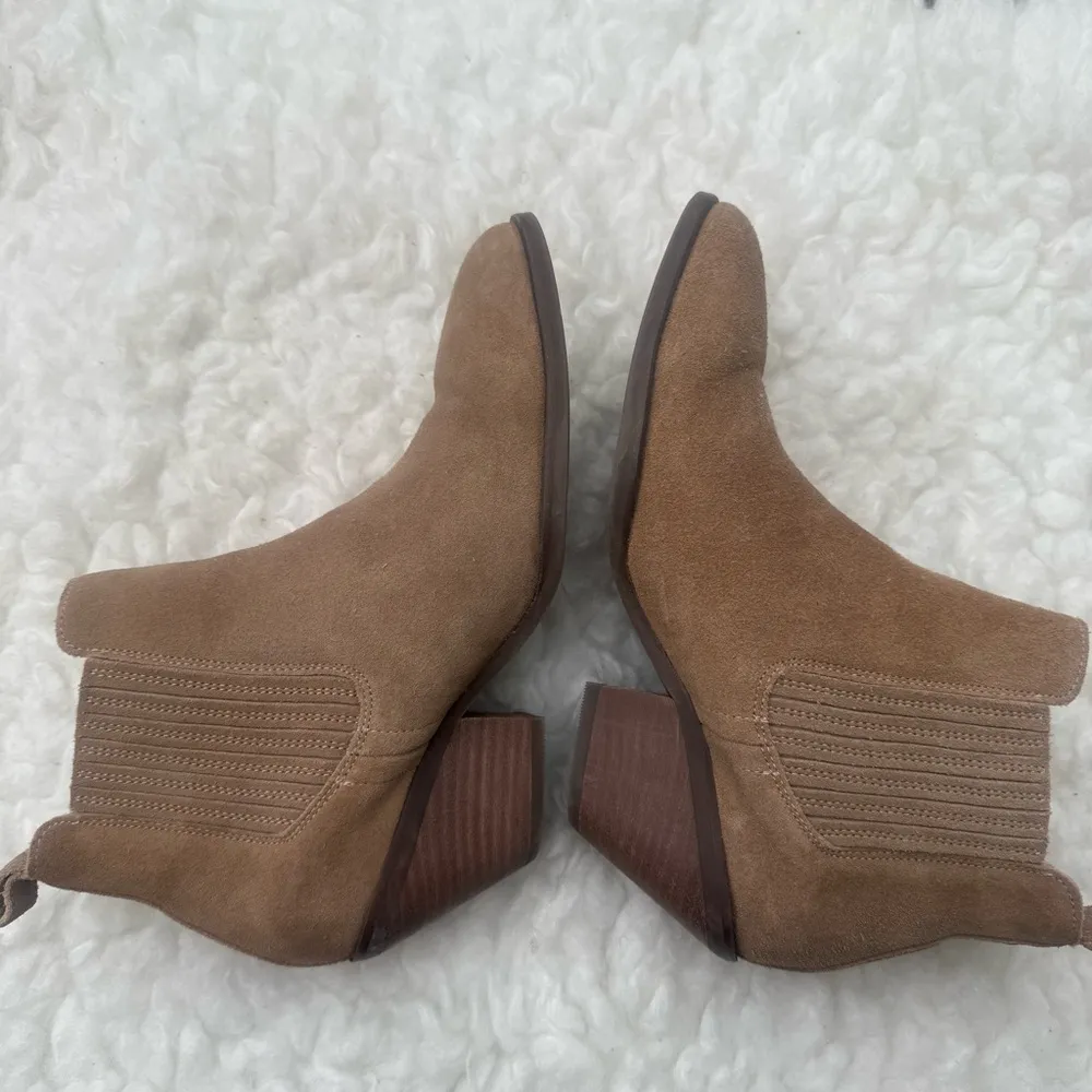 Portland Leather Suede Patina Dakota Western Boot Size 6 Brown - Image 3