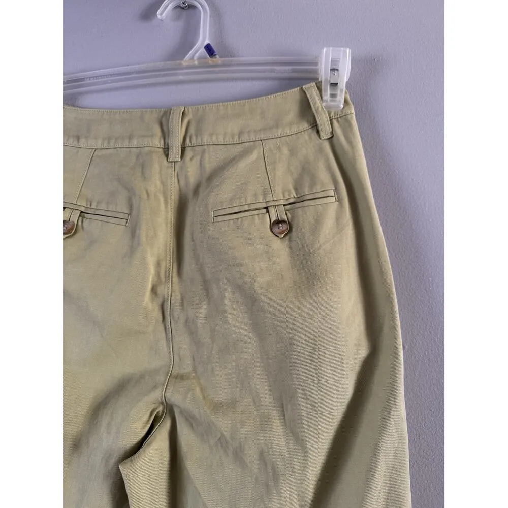 NWT Madewell The Harlow Wide Leg Pant In Lemongrass Green Lyocell Linen Size 0 - Image 7