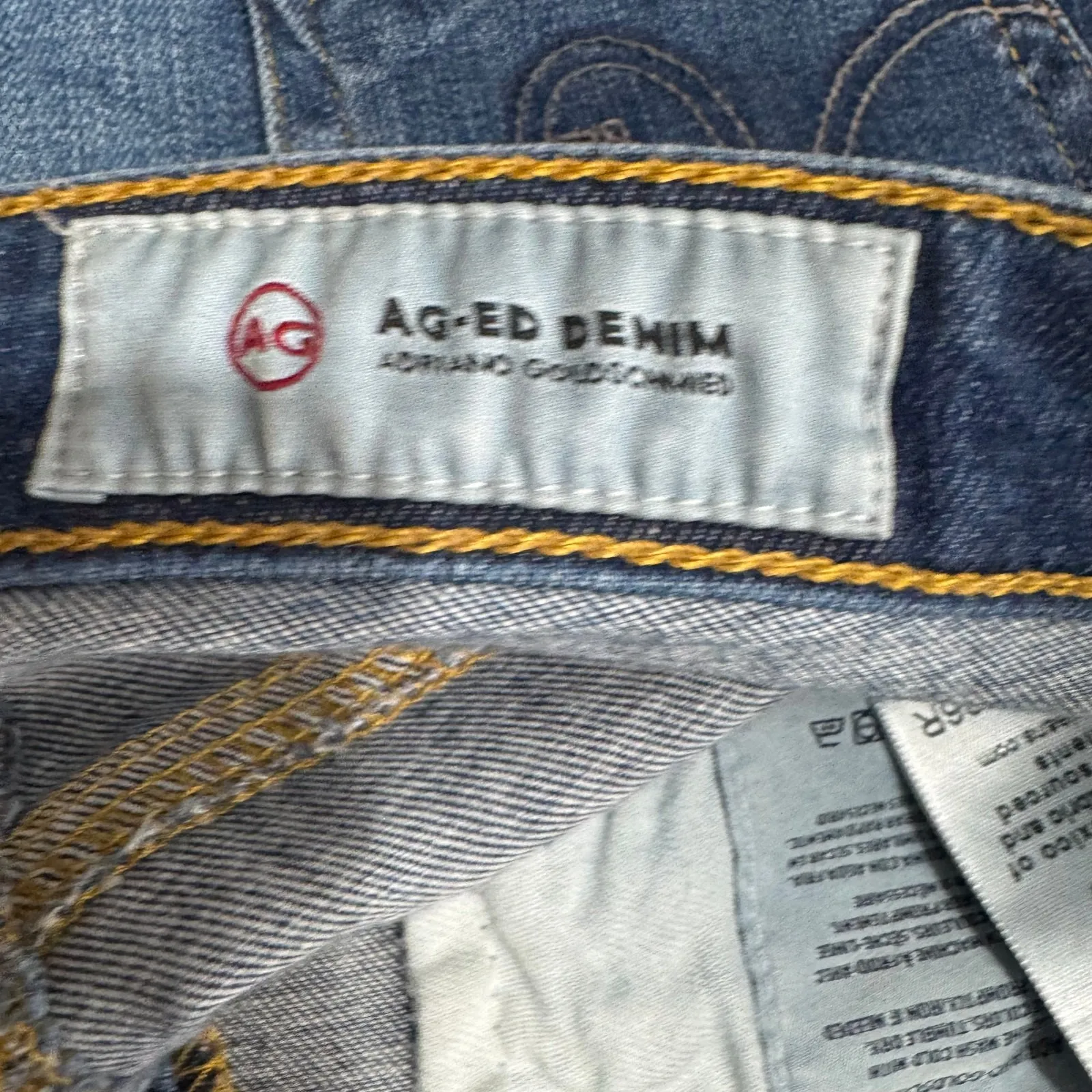 AG The‎ Legging Raw Hem Ankle Skinny Jeans Size 26 - Image 11