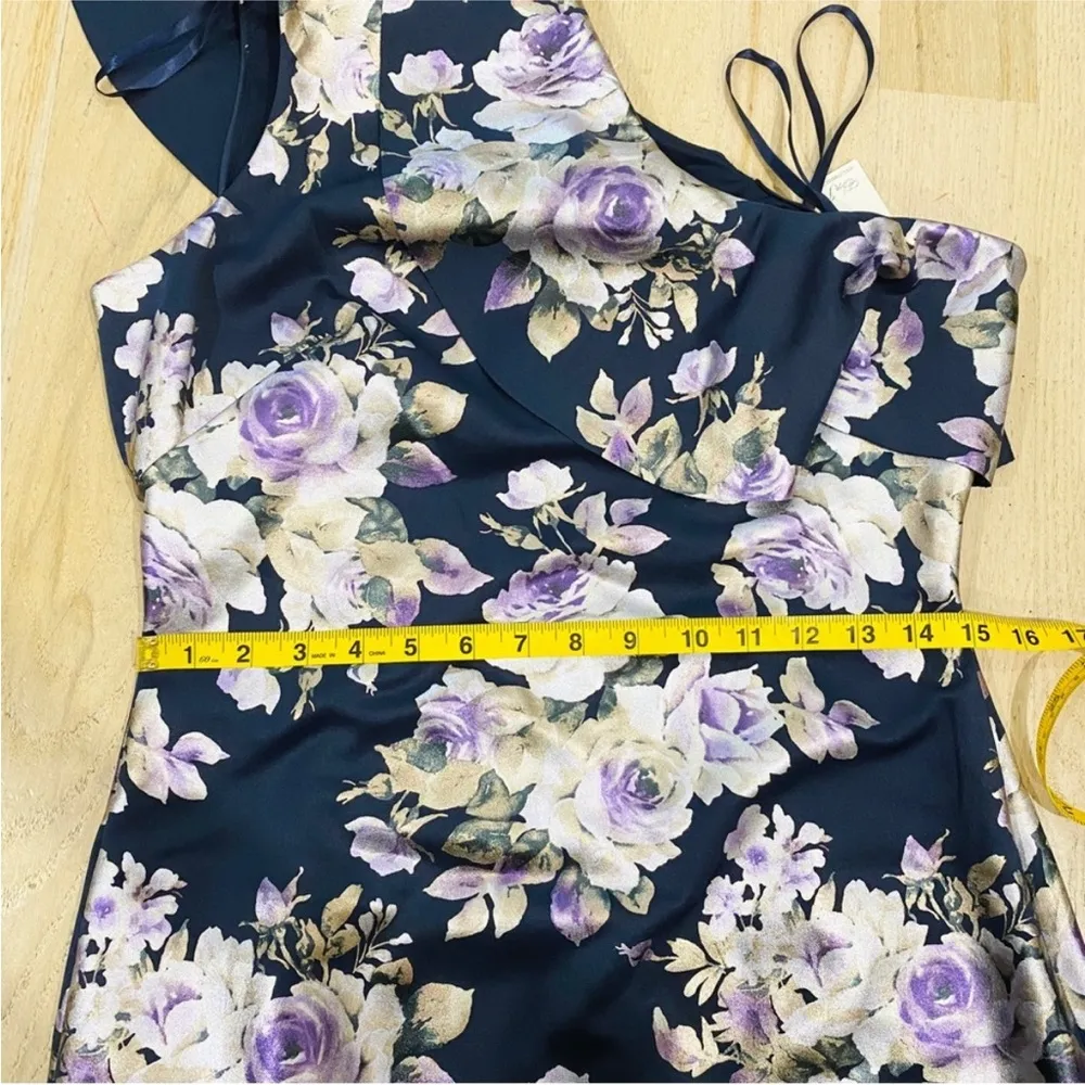 NEW Eliza J beautiful one shoulder jacquard ruffle dress - Image 4