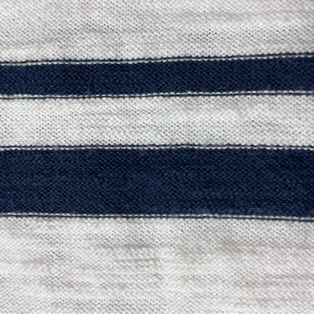 LOFT Multicolor Stripe Short Sleeve Top L | Beachy Preppy Coquette Coastal - Image 8