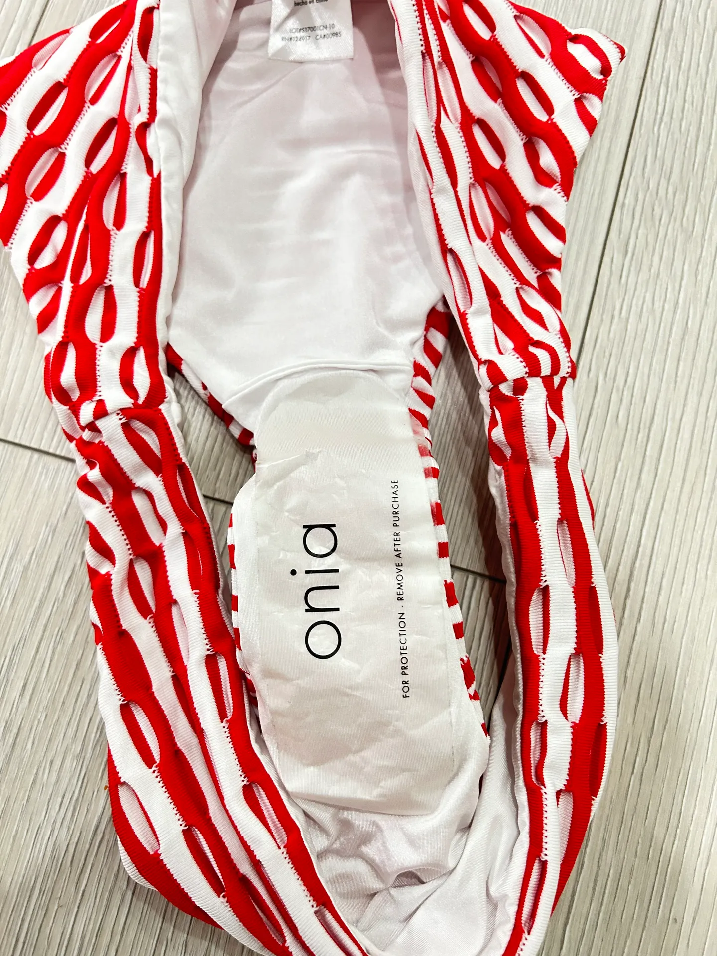 x Theory Lily Bikini Bottoms Red Coat/White - Image 12