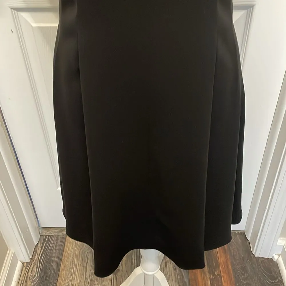 Theory Black Cap Sleeve Deep V Neck Dress, NWT - Image 6