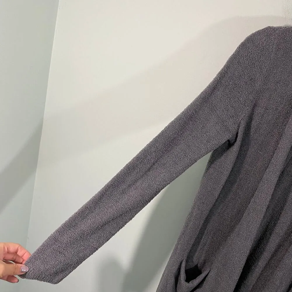 Barefoot Dreams Women's Grey Bamboo Chic Lite Open Front Cardigan Size S - Image 5