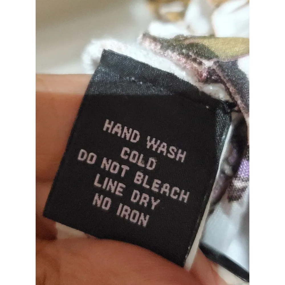 Investments Multicolor Tiered Ruffles V Neck Long Sleeve Ruffle Top Blouse XL - Image 8