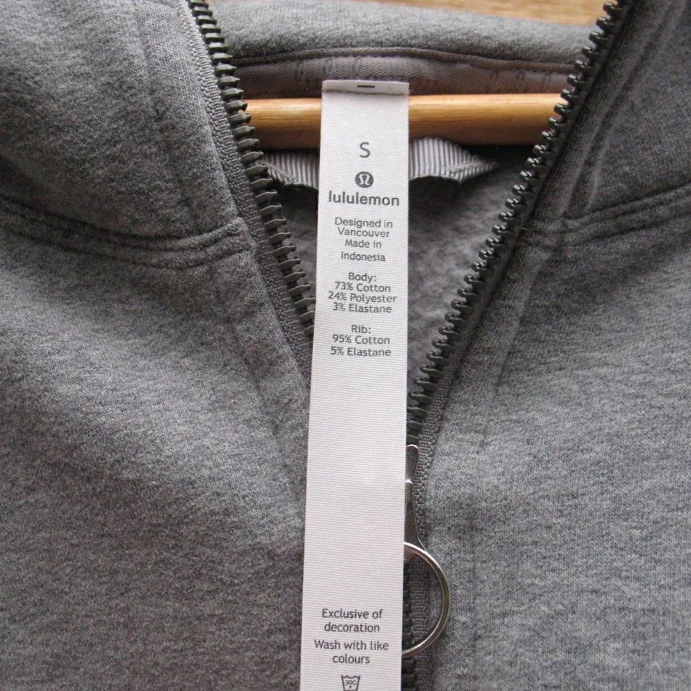 Lululemon All Yours Full Zip Hoodie Jacket Gray S - Image 10