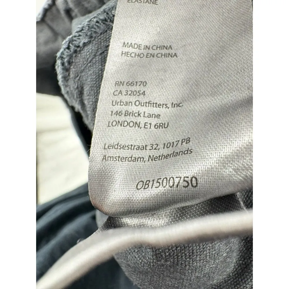 Pilcro Pants Womens 27‎ Black Cargo Distressed Wide Leg Ankle Cropped Canvas - Image 7