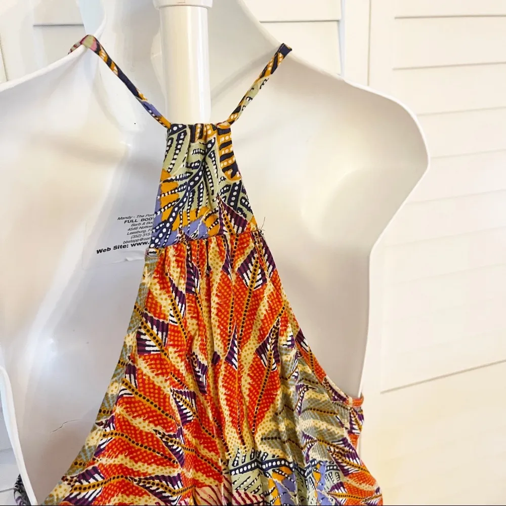 Colorful Spring/SummerSpaghetti strap Sundress Size Small Boho - Image 5