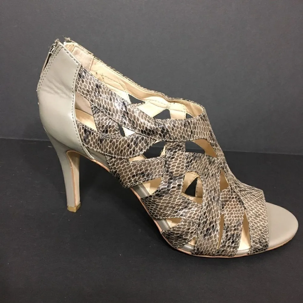 Calvin Klein Gray Python embossed heels - Image 6