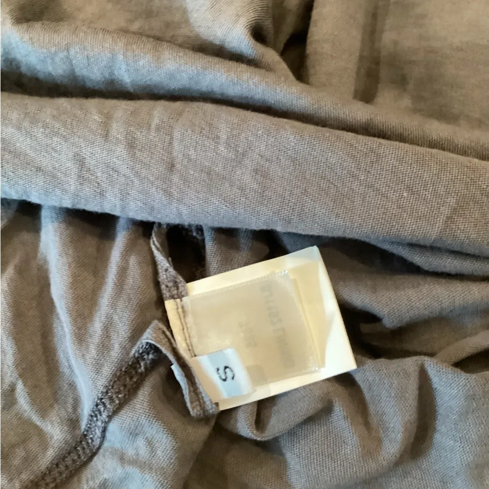 Enza Costa Pima cotton jersey dress Tank Midi long Dress new grey light weight S Gray - Image 8