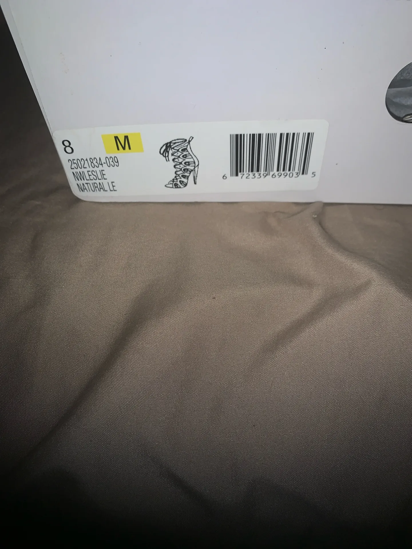 Nine West Chic Tan Lace-Up Women's Heels - Image 2