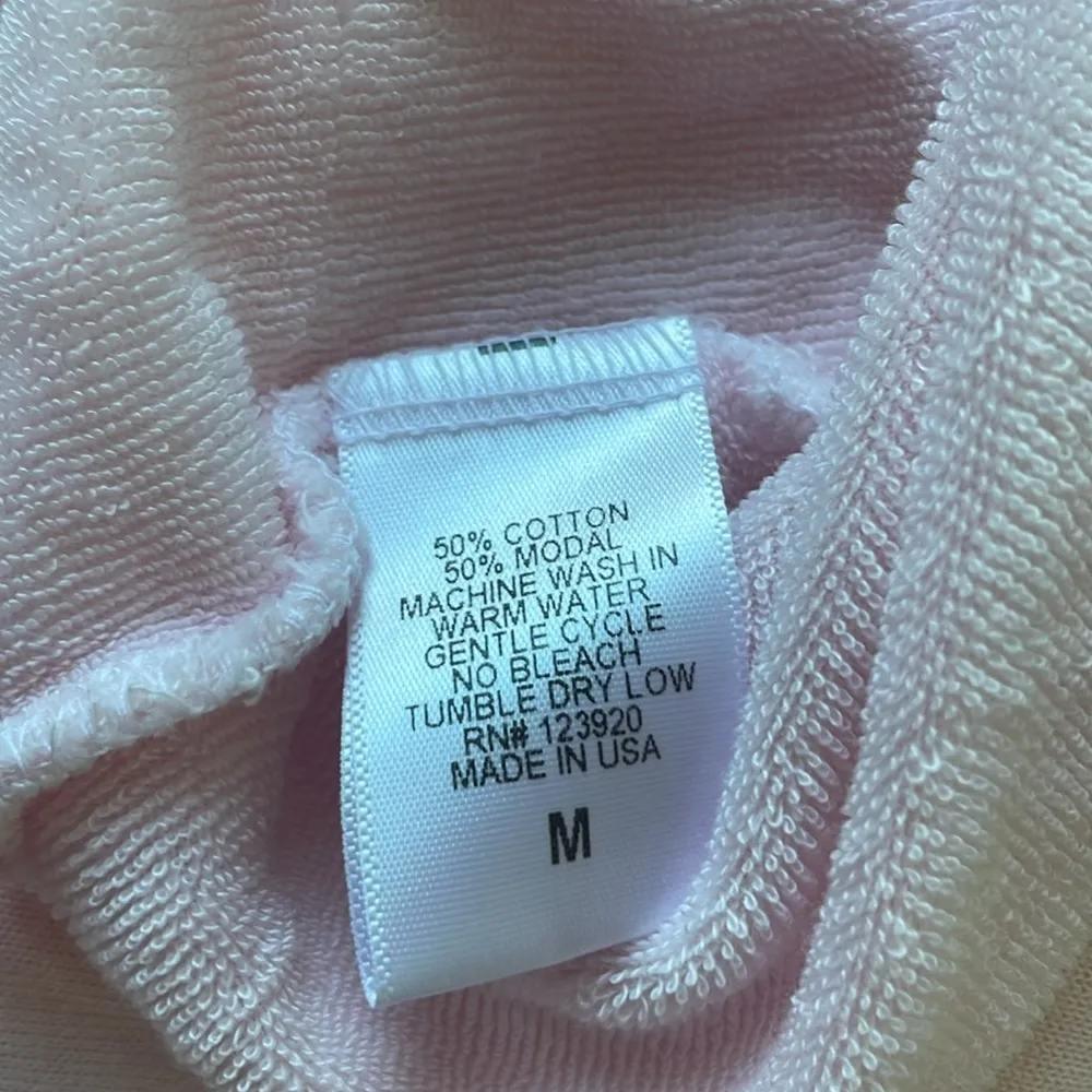 LA Made blush pink terry super soft cotton/modal sweatshirt - Image 7