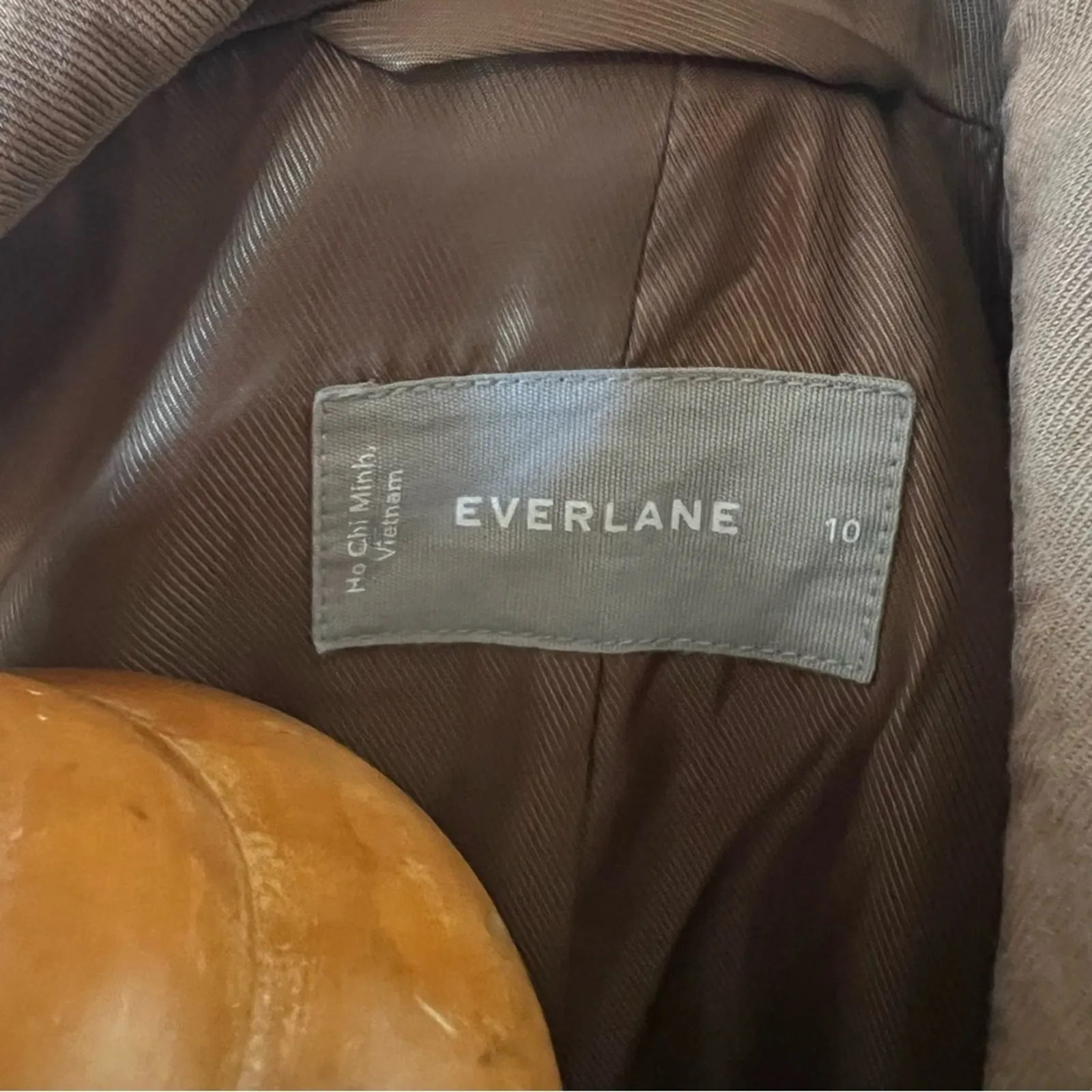 Everlane The Tencel khaki sleeveless blazer vest 10 - Image 8